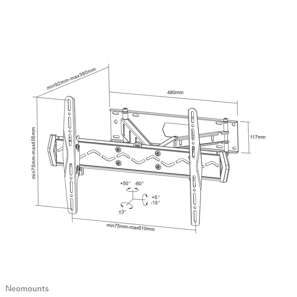Neomounts tv wandsteun